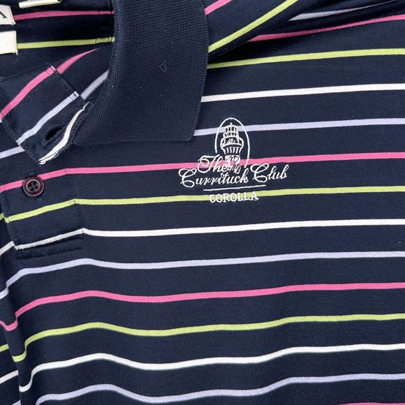 Tehama Shirt Mens Large Golf Polo The Currituck Club Corrola - Picture 5 of 6